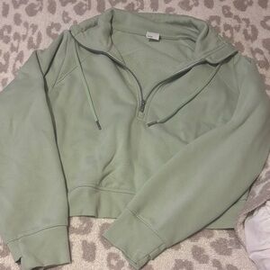 All in Motion sage green quarter zip jacket- size L